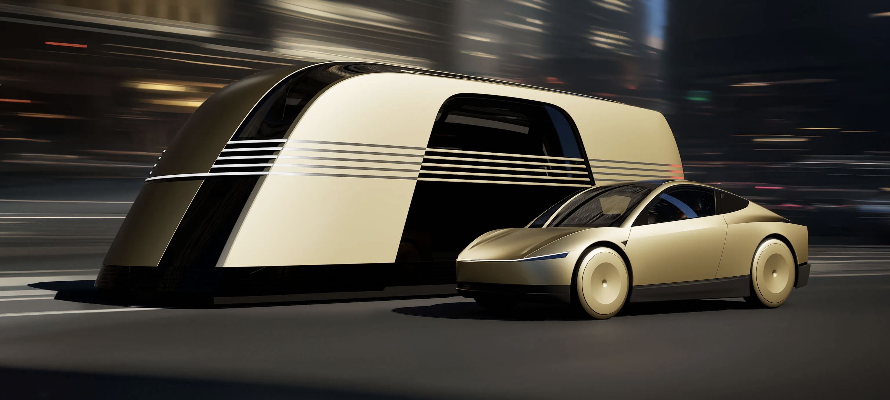 Futuristic autonomous car concept